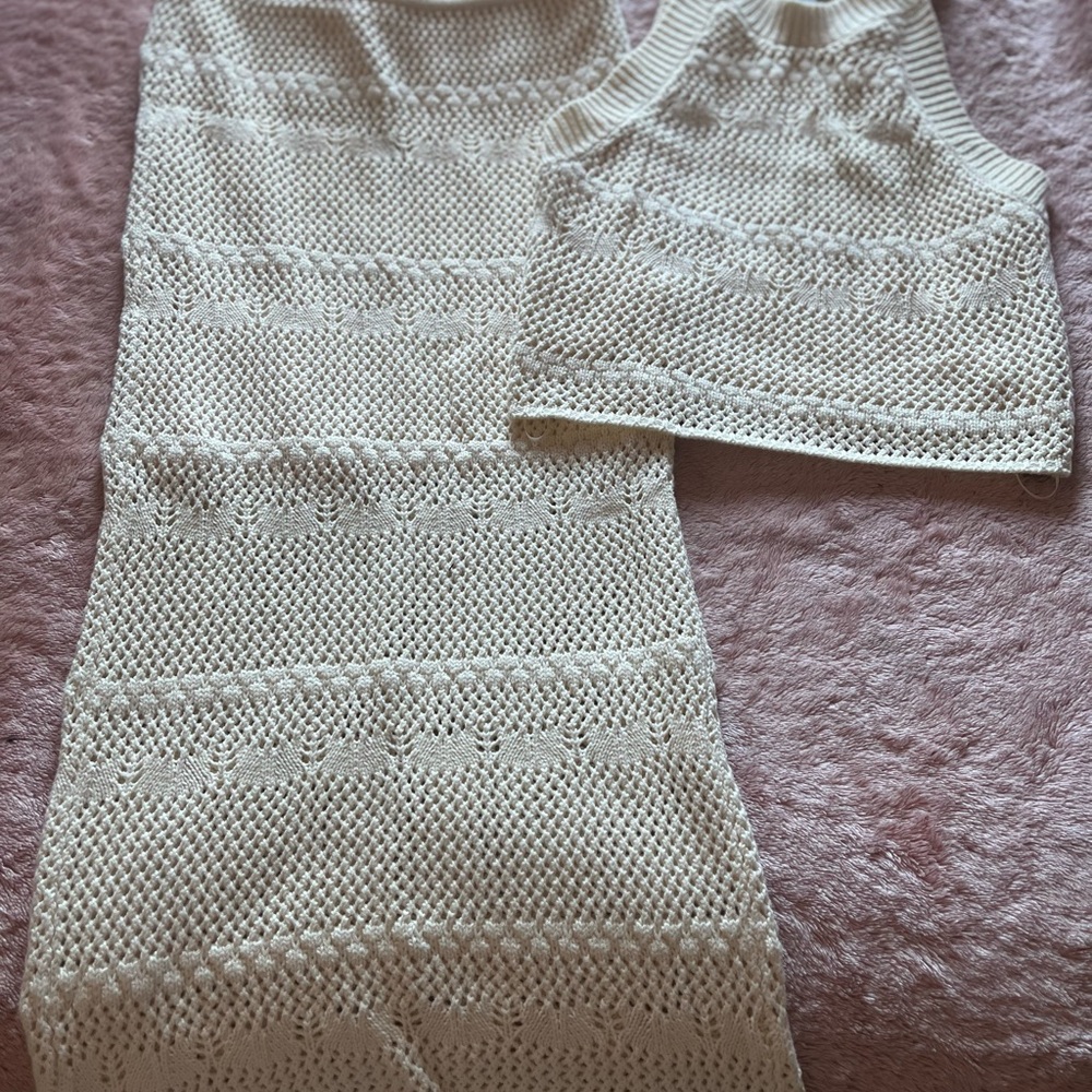 Haute Hippie Cream Maxi Skirt